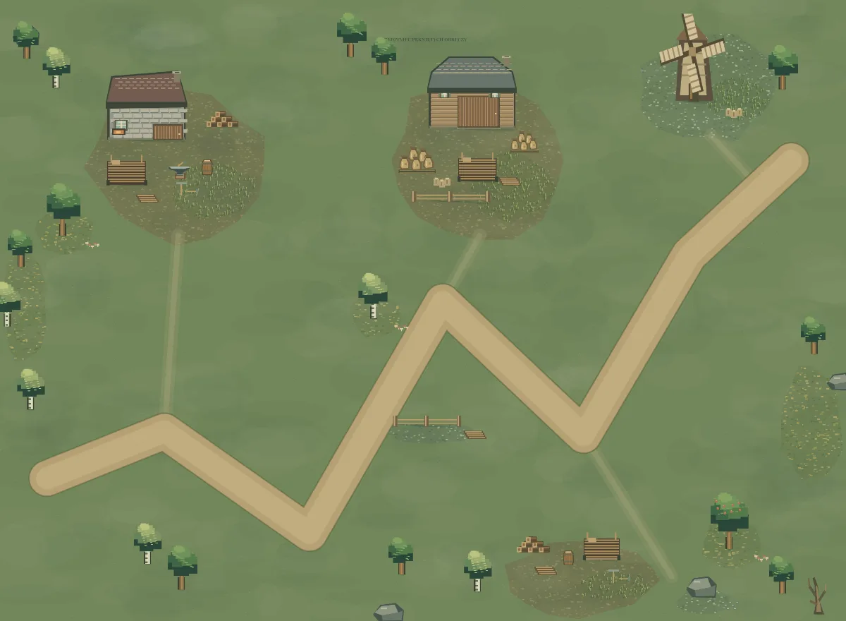 Mapa okolicy: Dziedziniec Pękniętych Obręczy