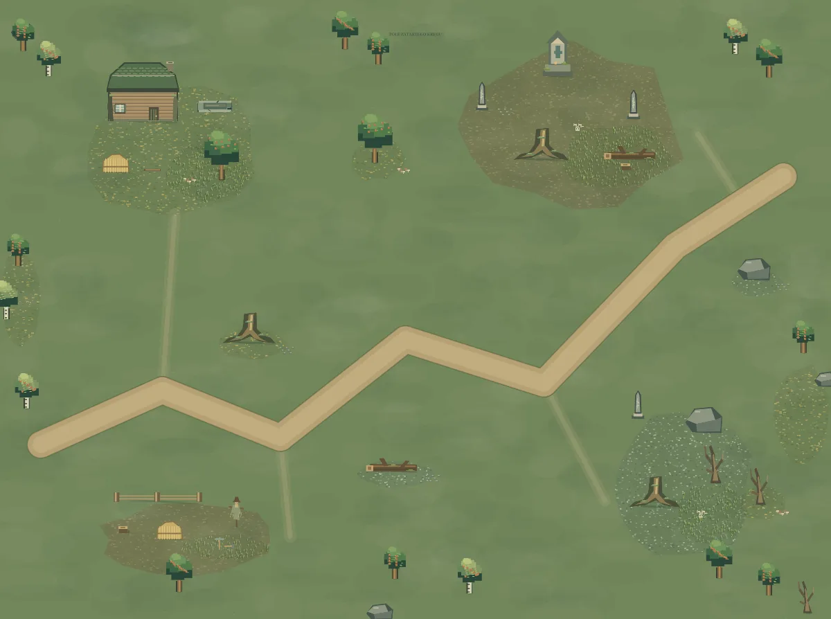 Mapa okolicy: Pole Zatartego Kręgu