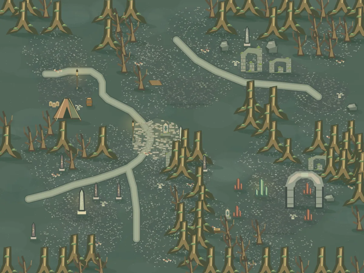 Mapa okolicy: Krypta Korzeni