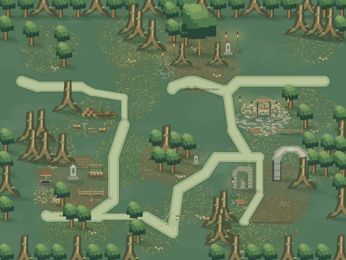 Mapa okolicy: Gaj Pradawnych