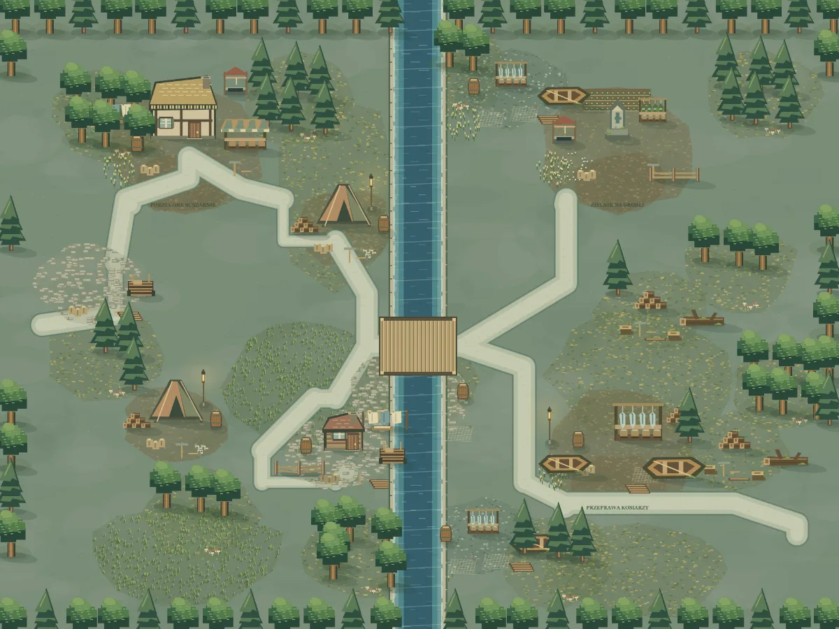 Mapa okolicy: Łąki Trzcin