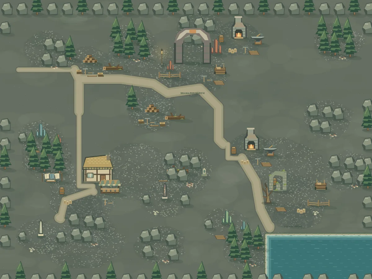Mapa okolicy: Groty Przemytników